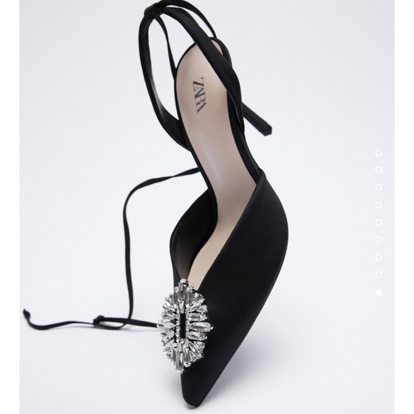 Zara embellished tied pumps - Picture 9 of 10